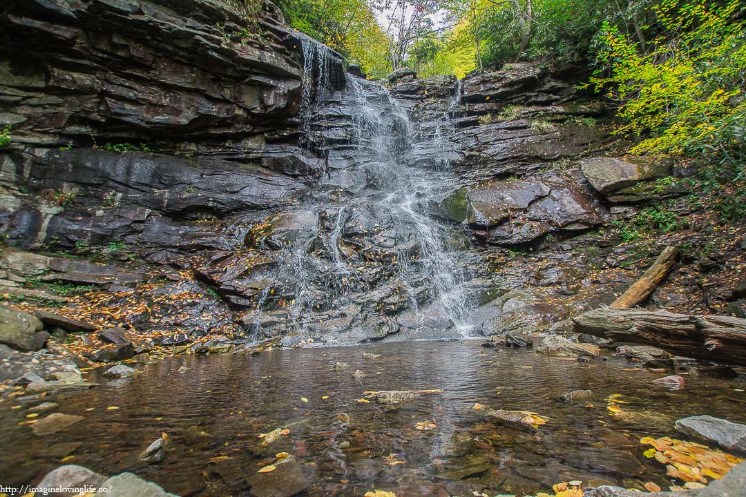 first waterfall front view